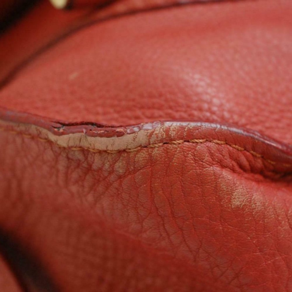 Auth Chloe Marcie Medium Shoulder Bag Leather Maple - Picture 5 of 13